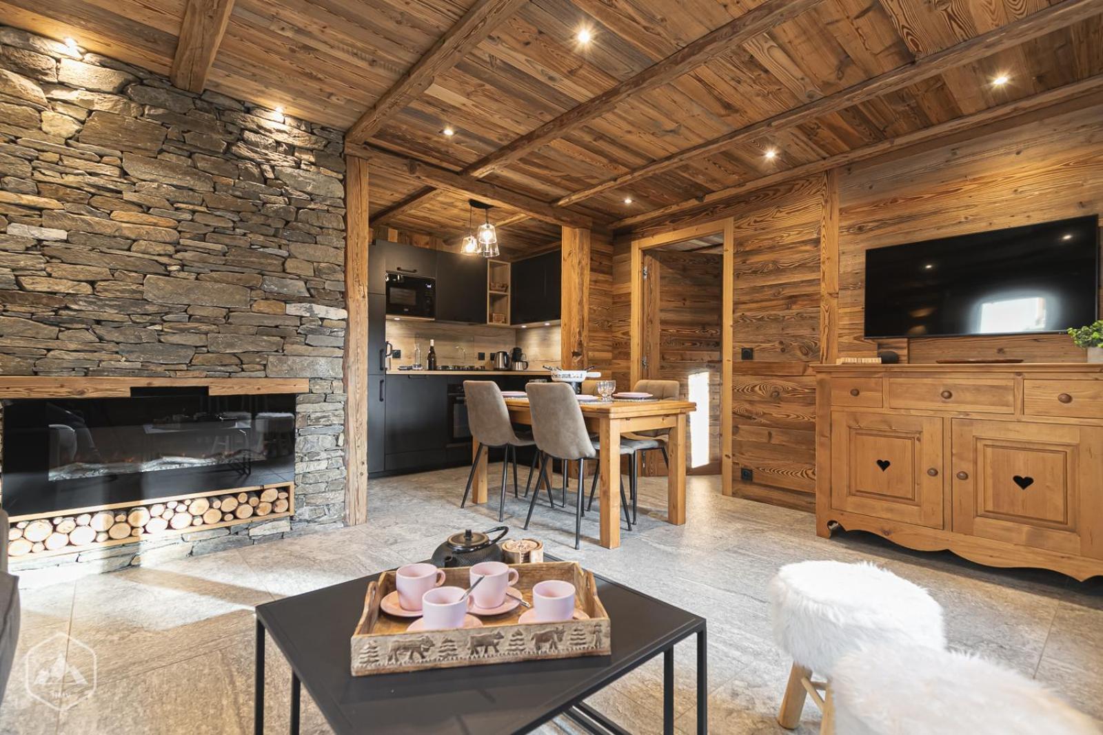 Chalet Les Cocales Residence Sejour Et Nuitees B&B - Appartement Pin Cembro Bessans Ngoại thất bức ảnh